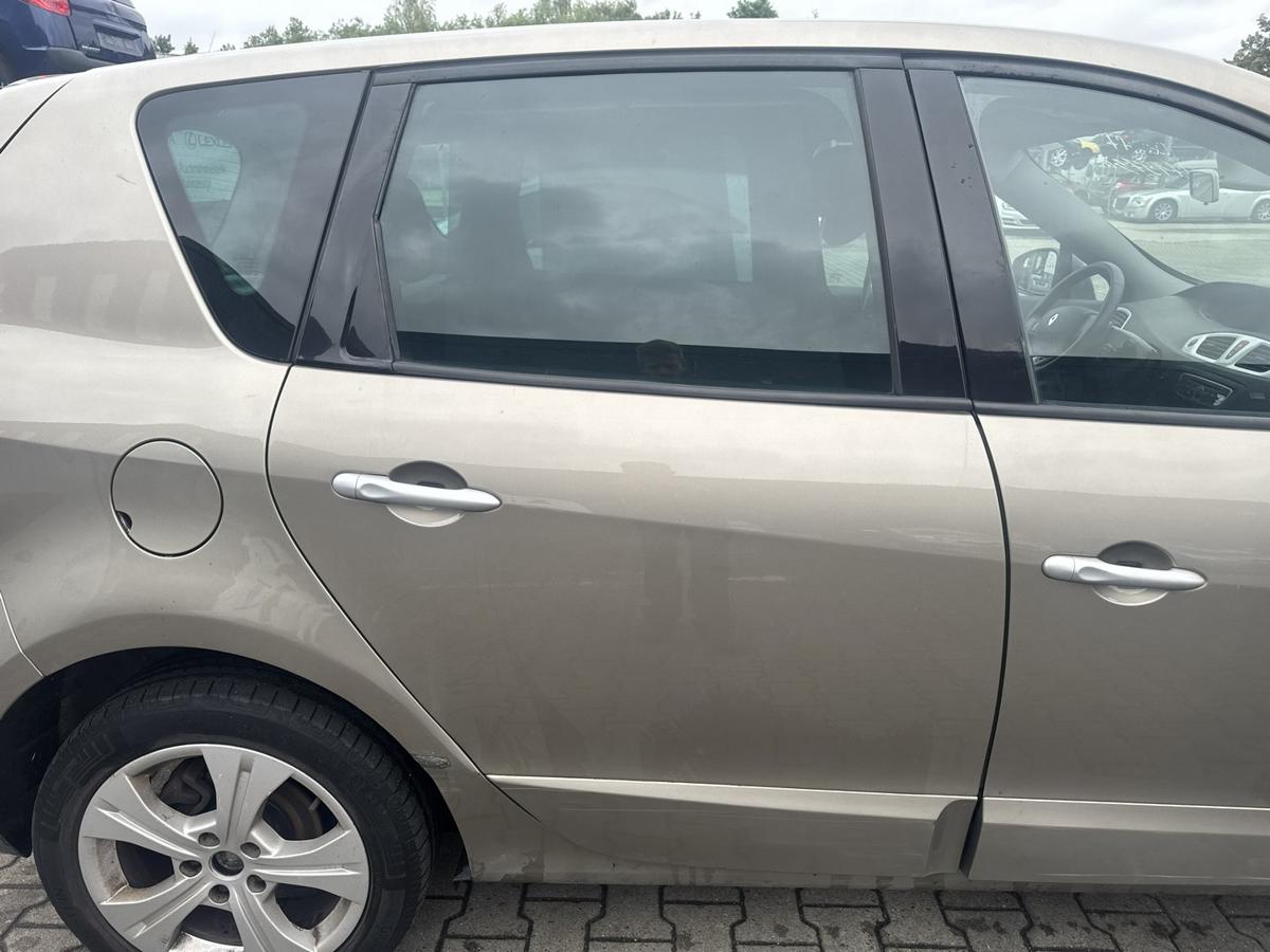 Renault Scenic 3 original T&uuml;r hinten rechts DQ44 Bleu Odyssee Metallic Rohbau Bj.2009